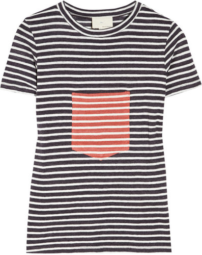 Boy. by Band of Outsiders Pocket-detailed striped cotton-jersey T-shirt