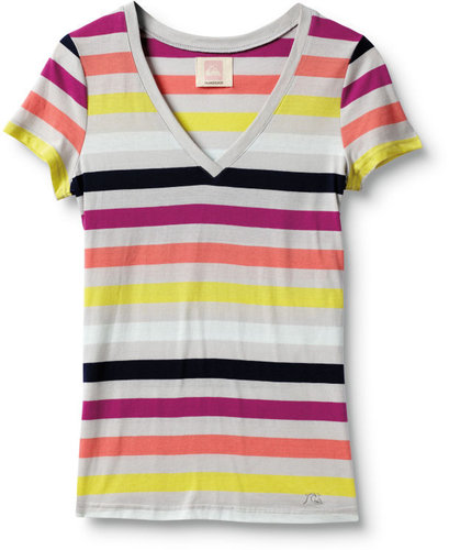 Dreamers Stripe Vneck Tee