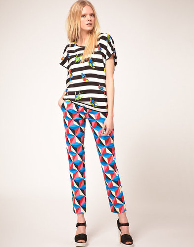 MSGM Geometric Print Pant