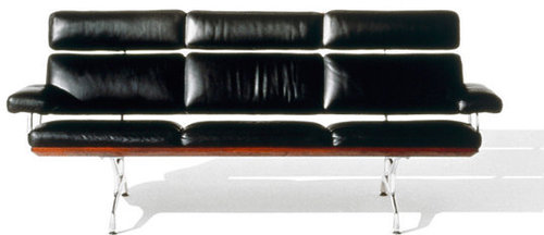 Eames® 3 Seat Sofa in HM Leather 9