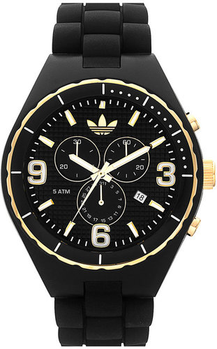 adidas 'Silicone Cambridge' 47mm Chronograph Watch