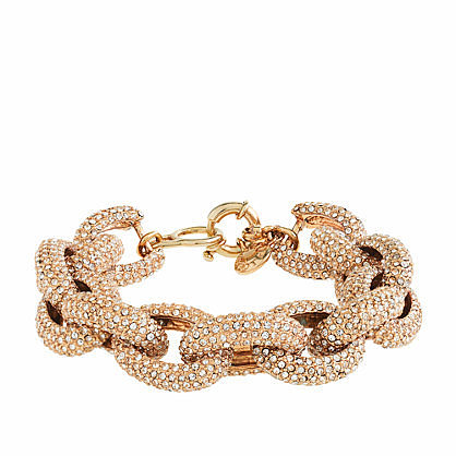 Classic pavé link bracelet