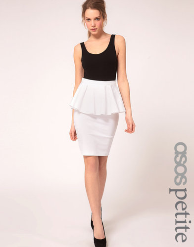 ASOS PETITE Exclusive Peplum Waist Skirt