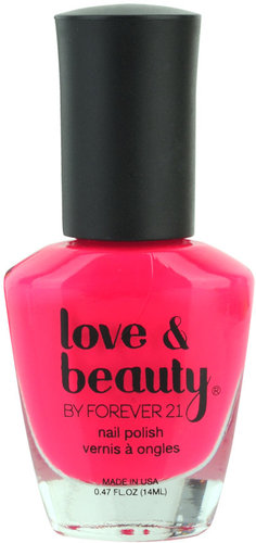 Love 21 Neon Pink Party Nail Polish