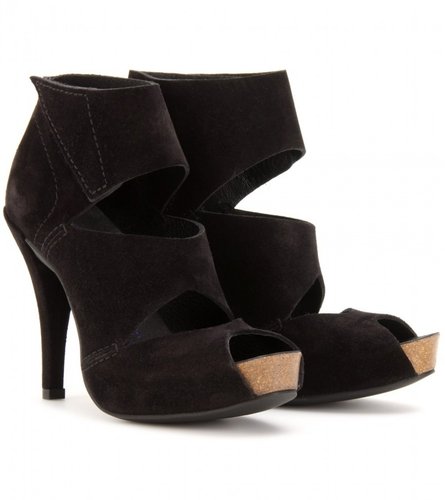 Pedro Garcia CHLOE SUEDE CUT-OUT PLATFORM SANDALS