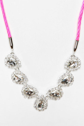 Rocks Paper Metal Crystal  Necklace