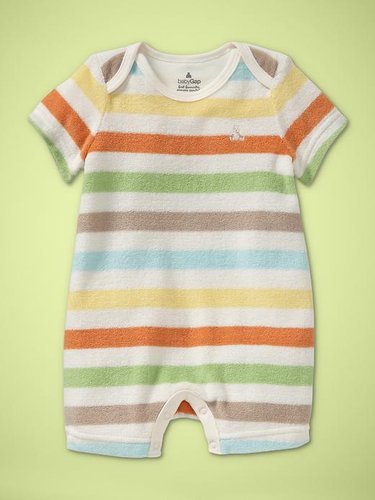 Favorite striped terry romper