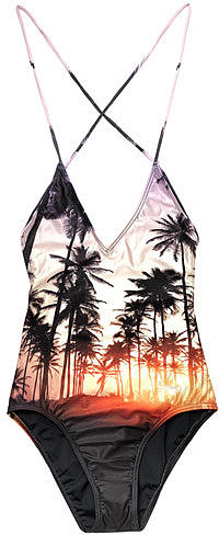We Are Handsome Vacation palm sunset swimsuit