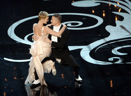 Charlize Theron and Channing Tatum shared a romantic dance on stage during the show.
Charlize Theron and Channing Tatum shared a romantic dance on stage during the show.