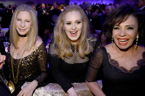 Barbra Streisand, Adele, and Shirley Bassey hung out at the Governors Ball.
Barbra Streisand, Adele, and Shirley Bassey hung out at the Governors Ball.