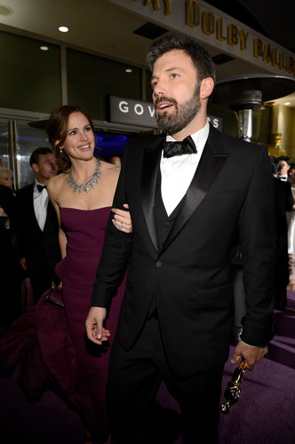 Jennifer Garner and Ben Affleck showed off their smiles leaving the Oscars.
Jennifer Garner and Ben Affleck showed off their smiles leaving the Oscars.