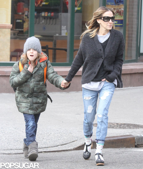 Sarah Jessica Parker held hands with her son, James Wilkie, in NYC.
Sarah Jessica Parker held hands with her son, James Wilkie, in NYC.