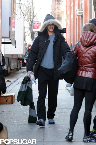 Andrew Garfield Suits Up For the Spidey Sequel With Shailene Woodley Andrew Garfield Suits Up For the Spidey Sequel With Shailene Woodley