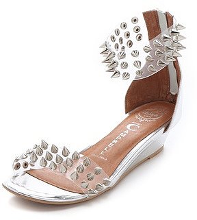 Jeffrey campbell Javasu Studded Clear Sandals
