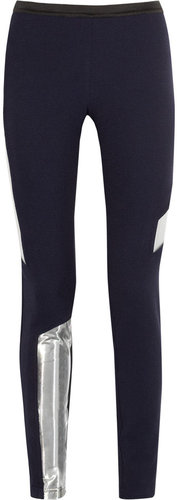 Chalayan Inertia holographic and stretch-crepe leggings