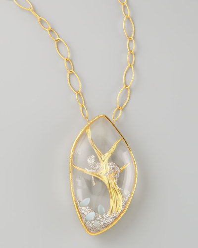 Alexis Bittar Siyabona Panther Pendant Necklace