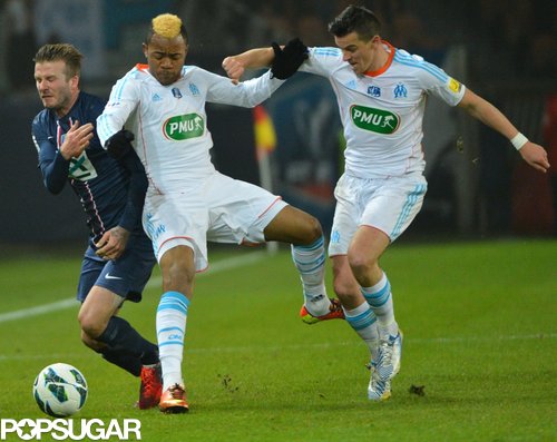 David Beckham made his first start for Paris Saint-Germain.
David Beckham made his first start for Paris Saint-Germain.