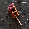 Chocolate Covered Cherry Waffle Sticks