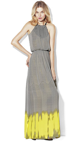 Back Tie Halter Maxi Dress