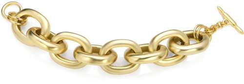 Kenneth Jay Lane Gold Large Link Bracelet