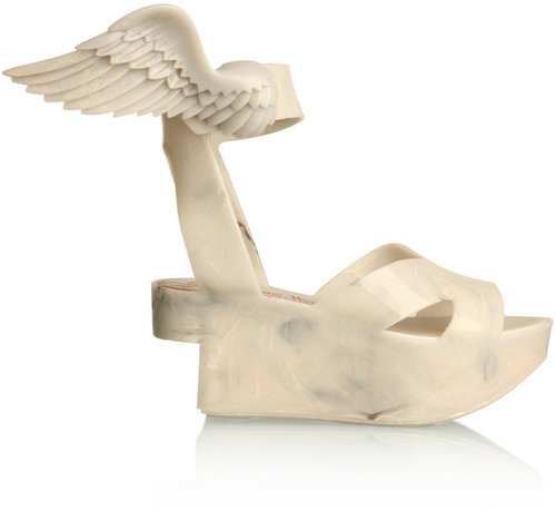 Vivienne Westwood White Rocking Horse Platform Wedge