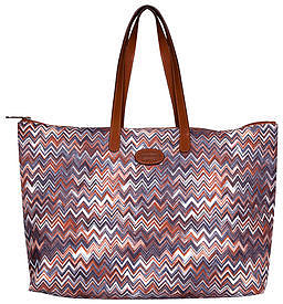 Missoni for Bric's Zig zag shopper zip tote