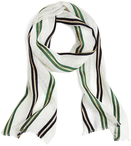 Wide Stripe Scarf