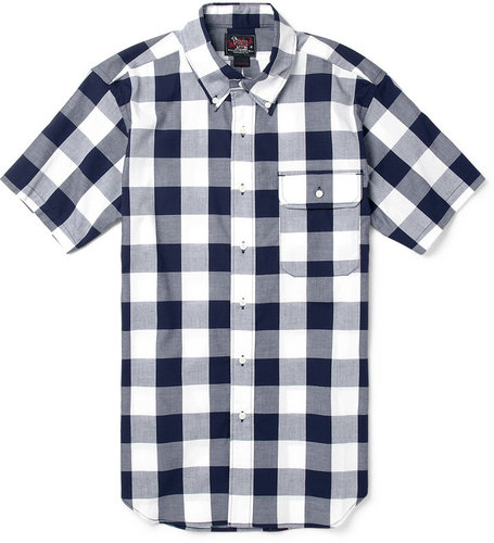 Woolrich Woolen Mills Buffalo-Check Short-Sleeved Cotton Shirt