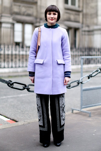 A pastel coat gave moody trousers a touch of Spring.
A pastel coat gave moody trousers a touch of Spring.