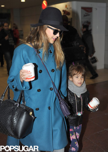 Jessica Alba and Honor Strike a Sweet Pose in Paris Jessica Alba and Honor Strike a Sweet Pose in Paris