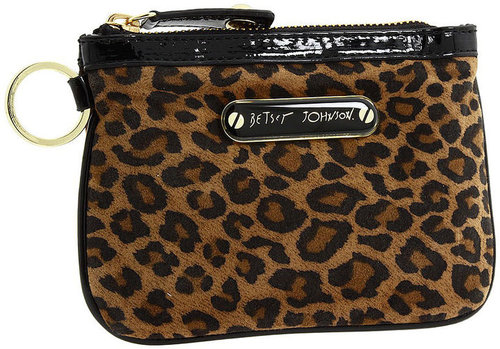 Betsey Johnson Handbags Cheetah Babe Top Zip, Natural 1 ea