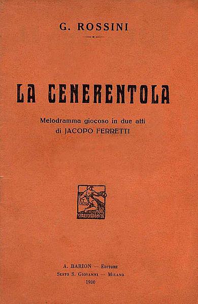 La Cenerentola, 1817 La Cenerentola, 1817