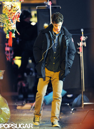 Emma Stone and Andrew Garfield Spend a Late Night on Set Emma Stone and Andrew Garfield Spend a Late Night on Set