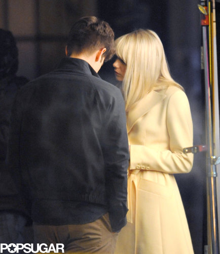 Emma Stone and Andrew Garfield Spend a Late Night on Set Emma Stone and Andrew Garfield Spend a Late Night on Set