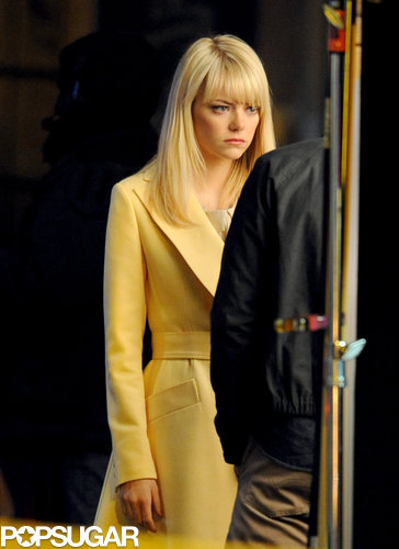 Emma Stone and Andrew Garfield Spend a Late Night on Set Emma Stone and Andrew Garfield Spend a Late Night on Set