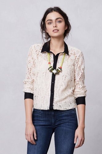 Gemma Lace Buttondown