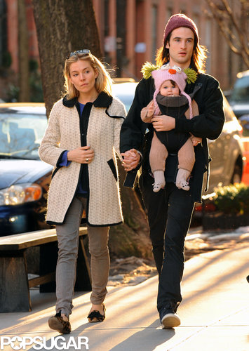 Sienna Miller and Tom Sturridge brought their baby daughter, Marlowe Sturridge, out for a walk in NYC.
Sienna Miller and Tom Sturridge brought their baby daughter, Marlowe Sturridge, out for a walk in NYC.