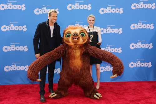 Blake Lively Supports Ryan Reynolds and Emma Stone at the Croods Premiere Blake Lively Supports Ryan Reynolds and Emma Stone at the Croods Premiere
