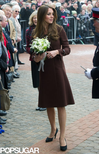 Kate Middleton Bundles Up Her Maybe Baby Girl Bump in Grimsby Kate Middleton Bundles Up Her Maybe Baby Girl Bump in Grimsby