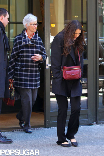 Katie Holmes Meets Up With Her Mom For a Chilly NYC Outing Katie Holmes Meets Up With Her Mom For a Chilly NYC Outing