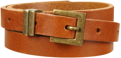 Leather Skinny Belt