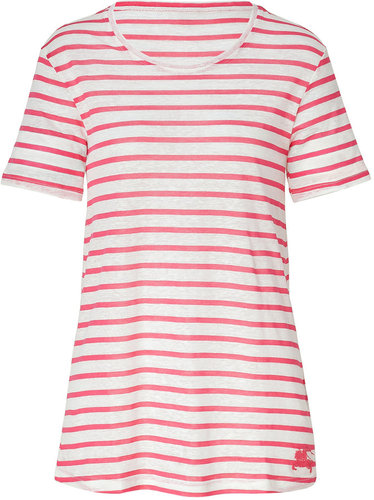 Burberry Brit Sweet Pink and White Striped Tee