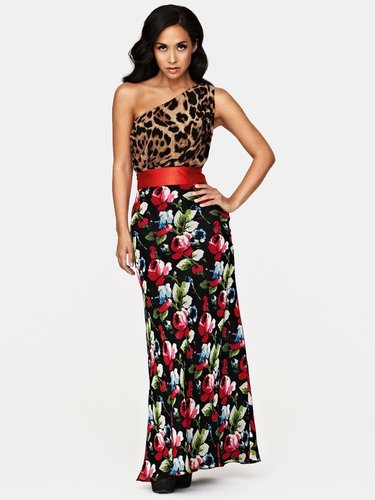 Myleene Klass Mixed Print Maxi Dress