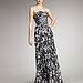Jason Wu Floral-Print Strapless Gown