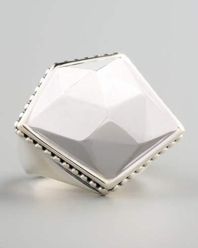 Lagos Silver Rocks Angled Ring