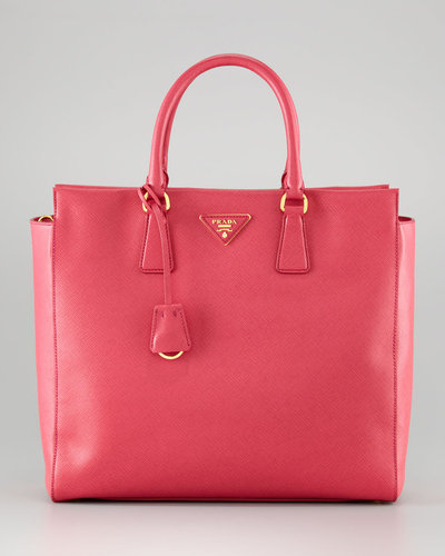 Prada Saffiano Medium Double-Handle Tote Bag