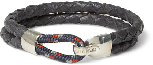 Miansai Waypoint Woven-Leather Bracelet