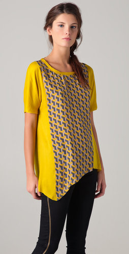 Rag & bone Alexis Geo Print Top