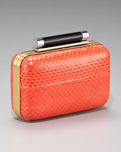 Diane von Furstenberg Tonda Snake Clutch, Hibiscus