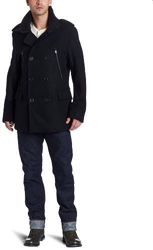 Calvin Klein Men's Melton Peacoat